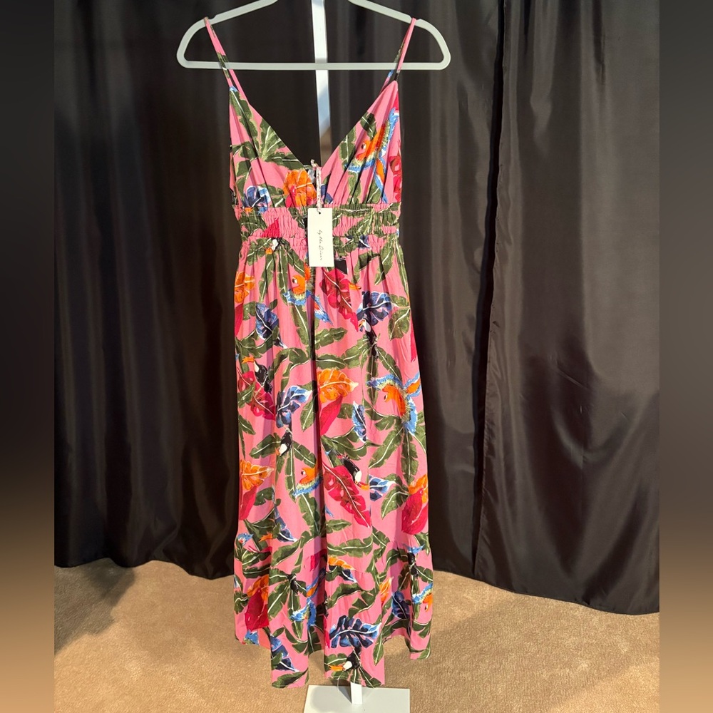 By The River Vibrant Floral Sun Dress